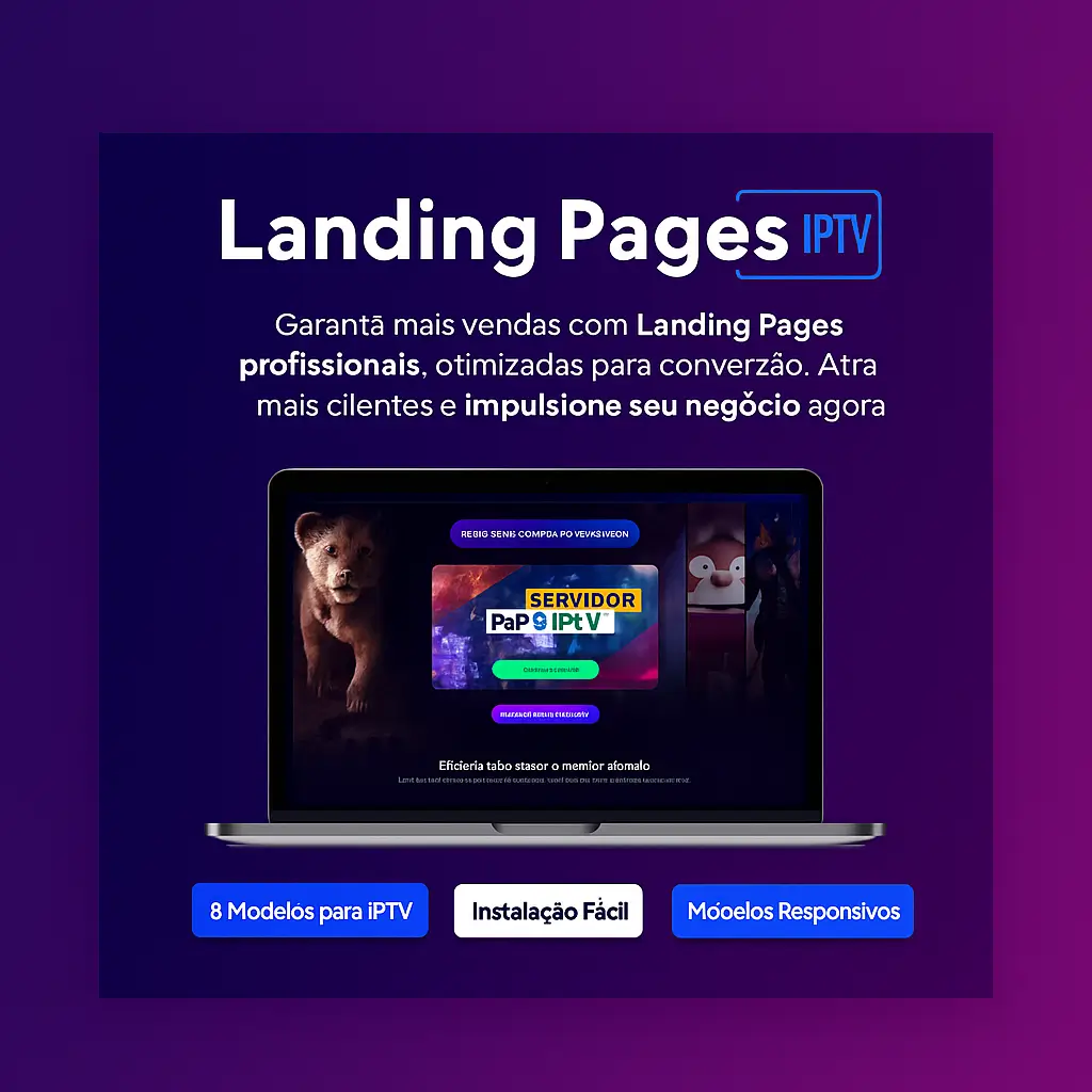 Pack de Landing Pages para IPTV 2023